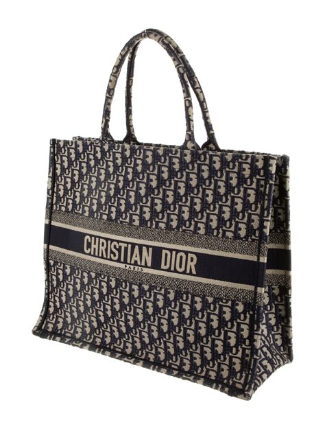 christian dior book tote oblique canvas|christian dior personalized tote.